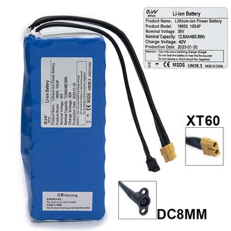 External battery 36V 12.8 A/H For XIAOMI