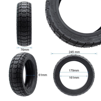Tubeless Off-road band voor elektrische step 10&times;2.75-6.5