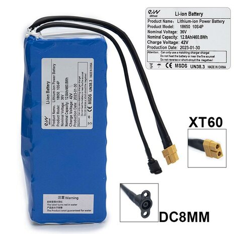External battery 36V 12.8 A/H For XIAOMI