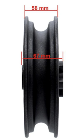 Compleet wiel (Rood) voor elektrische step 6.5 "/B50 voor smartgyro speedway & Rockway 