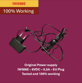 Original Power supply  IW506E – 6VDC – 0,5A – EU Plug Tested and 100% working